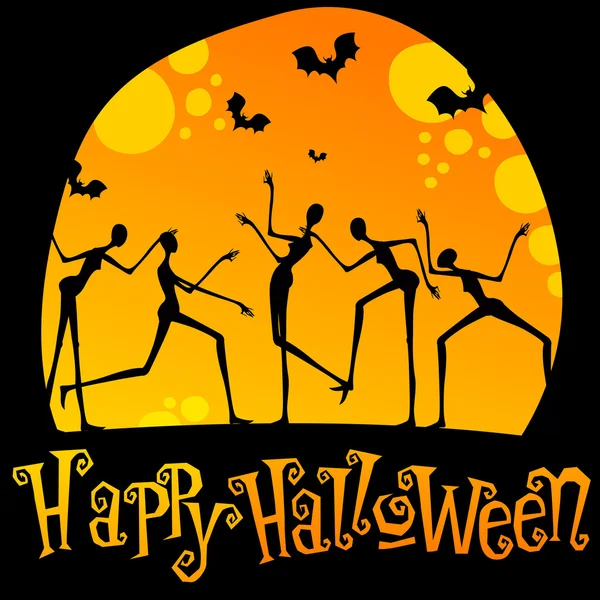 Linda ilustración de Halloween — Vector de stock