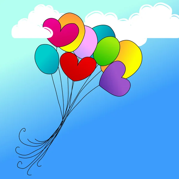 Balões bonitos — Vetor de Stock