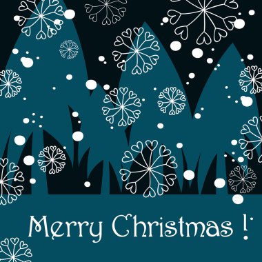 sevimli Noel tebrik kartı
