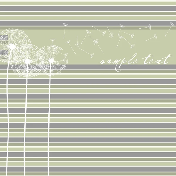 Elegant dandelion background — Stock Vector