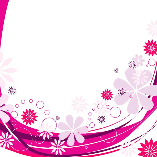 Elégant fond floral abstrait — Image vectorielle