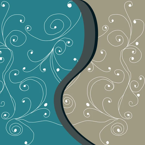 Mignon fond floral abstrait — Image vectorielle
