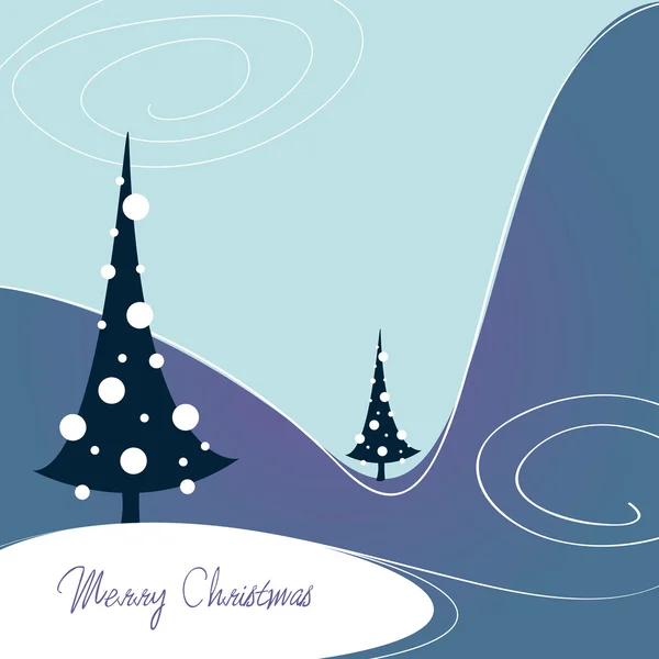 Carte de voeux de Noël mignon — Image vectorielle