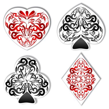 Four aces illustration clipart