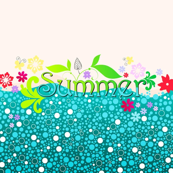 可爱的夏天 — 图库矢量图片