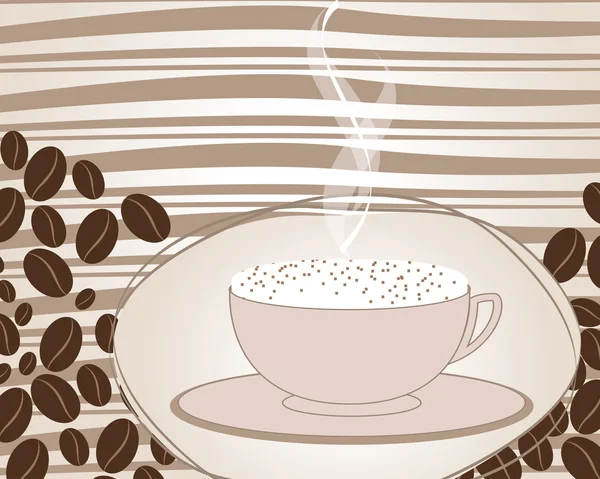 Elegant coffee themed background — Stock Vector