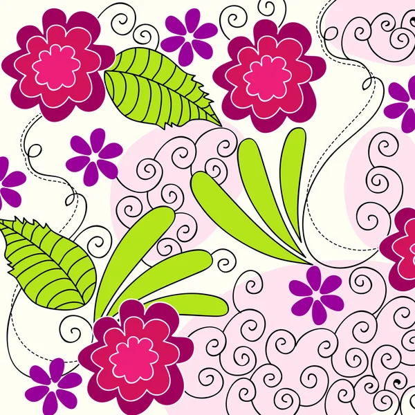 Beau fond floral — Image vectorielle