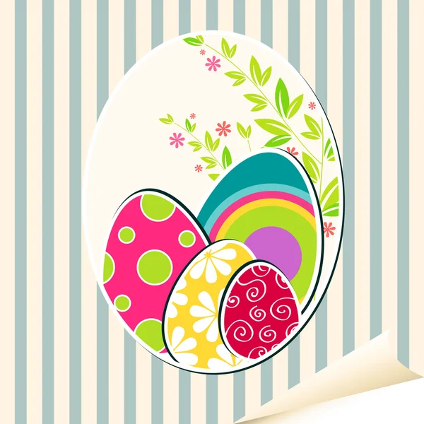 Hermosa ilustración huevo de Pascua — Archivo Imágenes Vectoriales