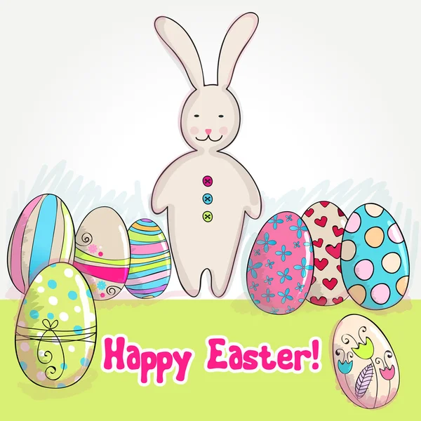Cute Easter bunny — Stock Vector