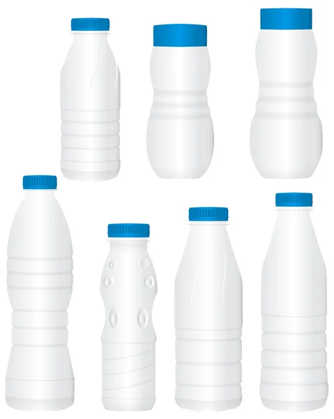 Σύνολο λευκό μπουκάλια — Διανυσματικό Αρχείο