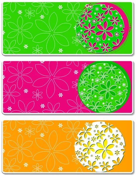 Collection de tags de vente florale abstraite moderne — Image vectorielle