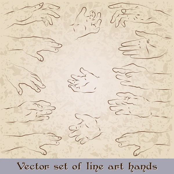 Ilustraciones de mano estilo retro — Vector de stock