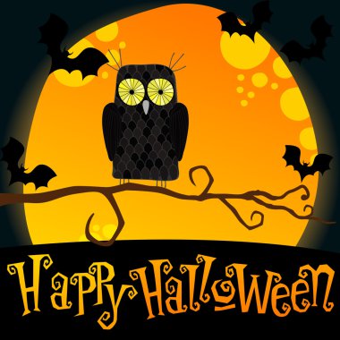 Cute Halloween illustration clipart