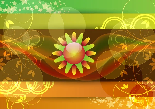 Belle bannière florale — Image vectorielle