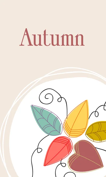 Süße Herbstillustration — Stockvektor