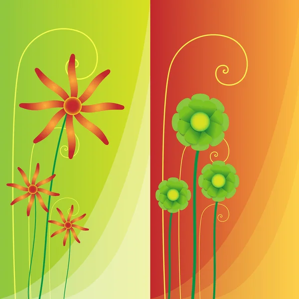 Krásné květinové pozadí — Stockový vektor