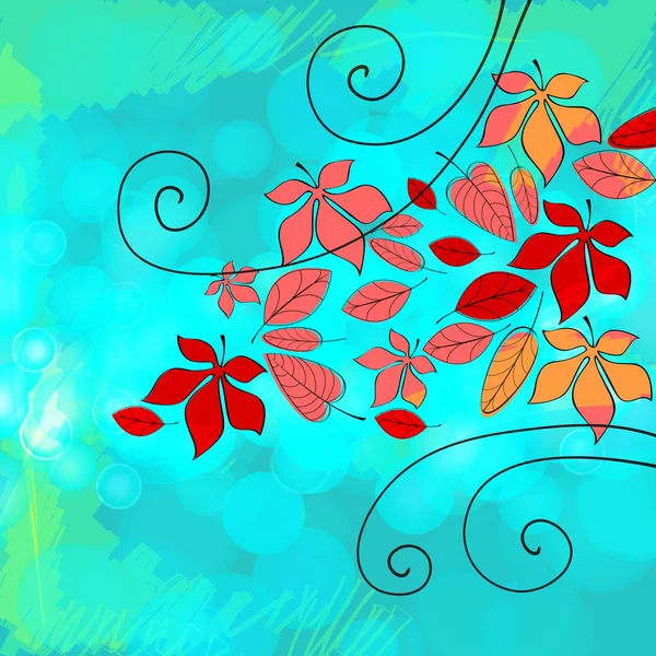 Schöne Herbstillustration — Stockvektor