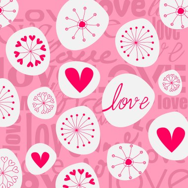 Cute hand drawn style doodle romantic Valentine clipart