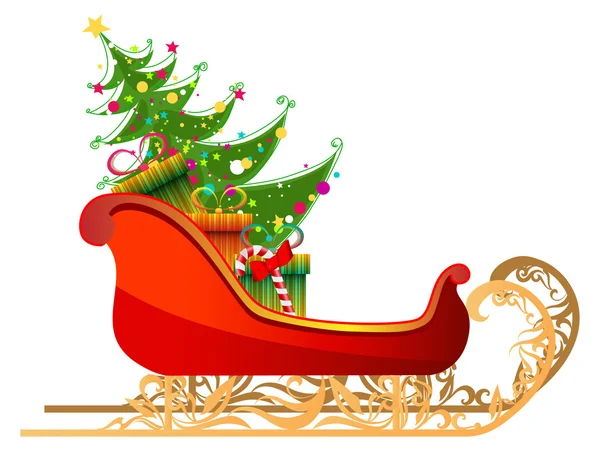 산타의 아름 다운, 상세한 그림 로열티 프리 스톡 일러스트레이션