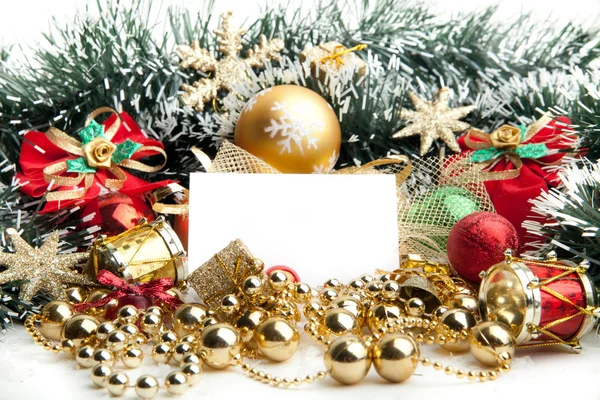 Christmas festive decoration.card background — Stock fotografie
