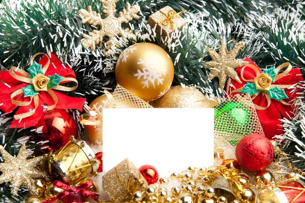 Noel şenlikli decoration.card arka plan — Stok fotoğraf