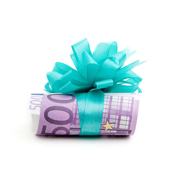 500 euro geld geschenk — Stockfoto