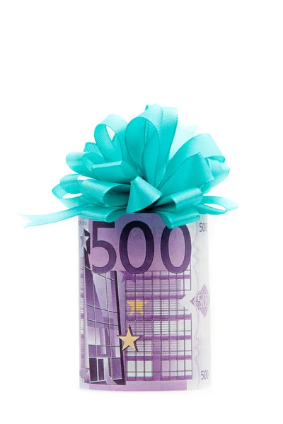 500 欧元的钱礼物 — 图库照片