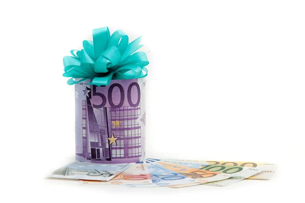 500 Euro Geldgeschenk — Stockfoto