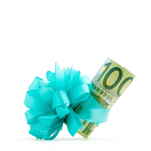 100 euro geld geschenk — Stockfoto