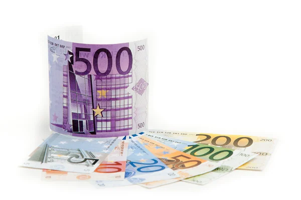 500 euro pieniądze na prezent — Zdjęcie stockowe