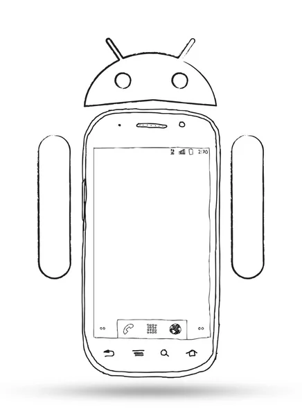Negozio Android — Foto Stock