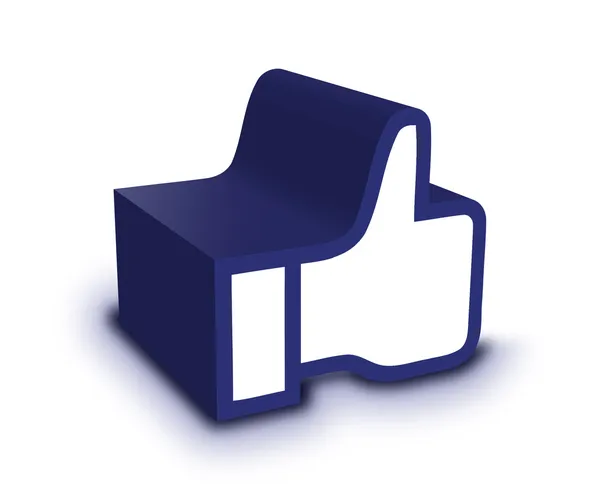 Facebook jako — Stock fotografie