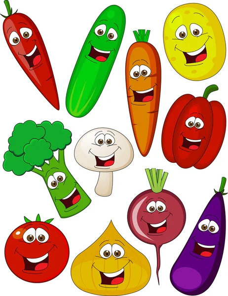 Postać z kreskówki warzyw — Wektor stockowy