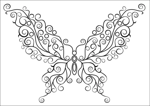 Арт-бабочка — стоковый вектор
