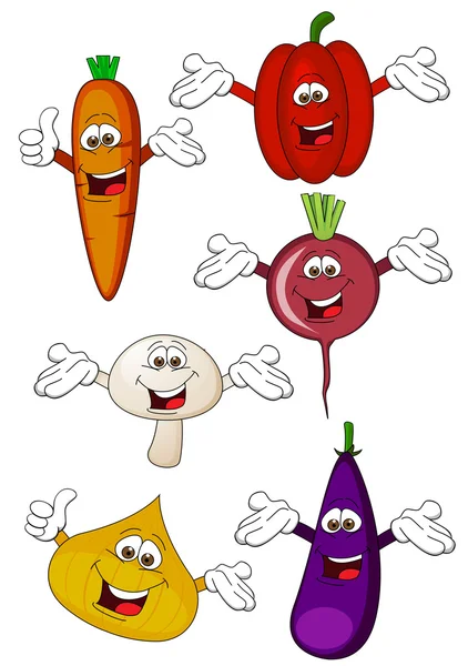 Персонаж мультфильма о овощах — стоковый вектор