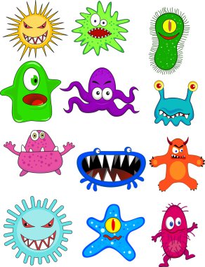 Monster cartoon collection clipart