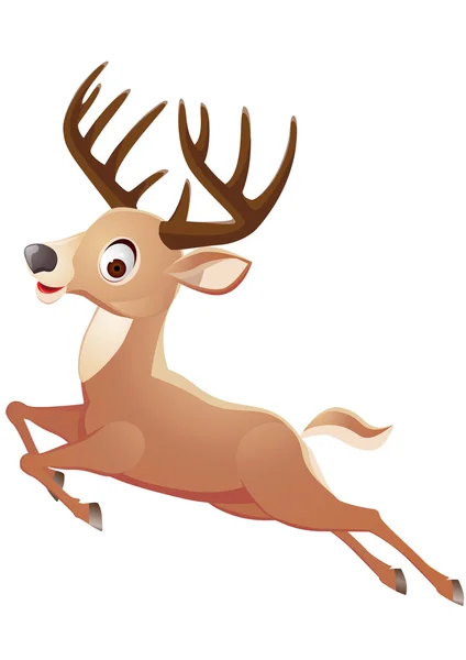 Dibujos animados de ciervos — Vector de stock