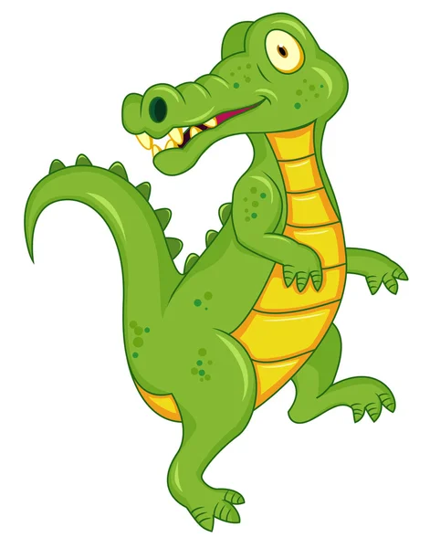 Crocodile cartoon — Stock Vector © dagadu #7872004