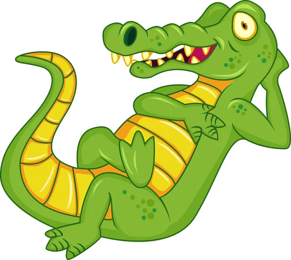 Крокодиловая карикатура — стоковый вектор