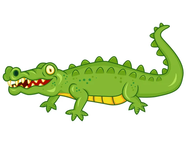 Krokodil cartoon — Stockvector
