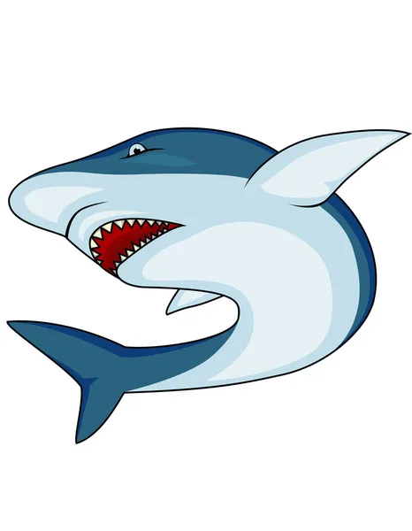 Tubarão zangado — Vetor de Stock
