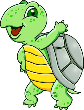 Funny turtle clipart