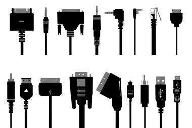 Cable connesctors clipart