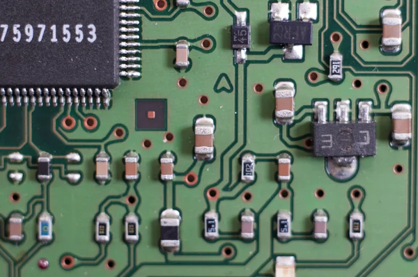 Elektronisch circuit plaat Stockfoto