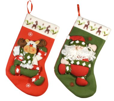 Xmas socks clipart