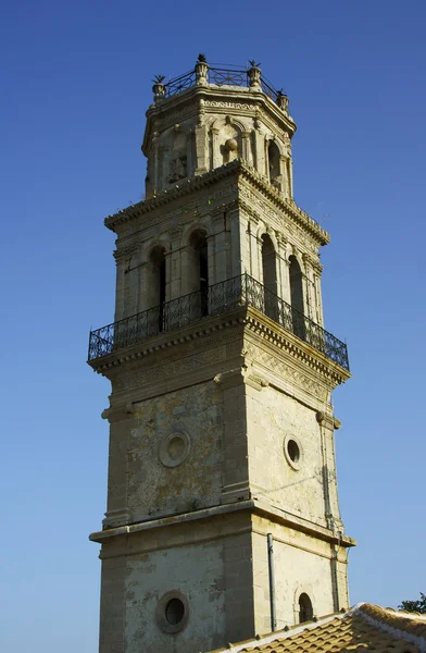 Kilise kulesi zakynthos Adası — Stok fotoğraf