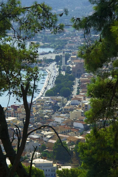 Vista na cidade de Zakynthos — Fotografia de Stock