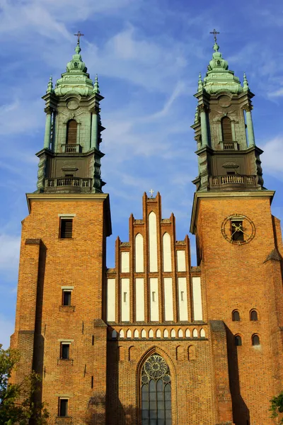 Towers of gothic cathedral church — Stock Photo, Image