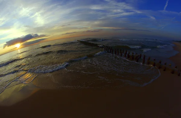 夕暮れのビーチ — ストック写真