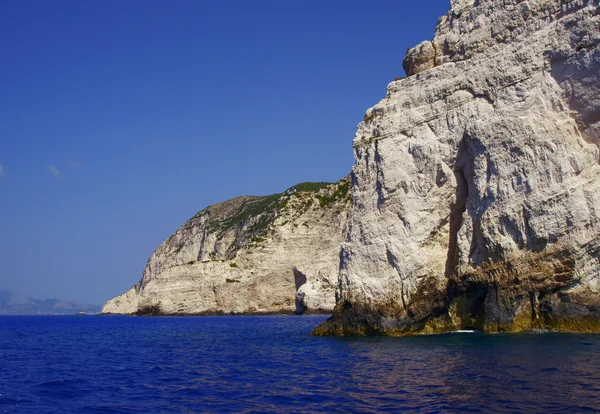 Rock on coast at Zakynthos island — Stock Photo, Image